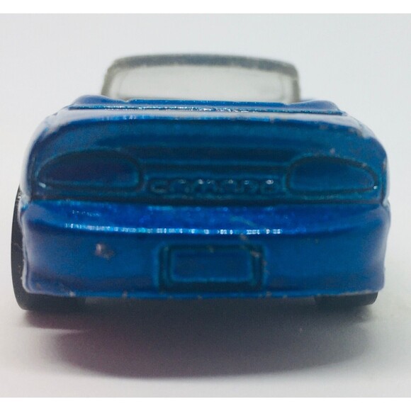 Hot Wheels Blue Black Racing Stripes 1995 Camaro Convertible Loose D44 VTG Wear - Picture 7 of 14
